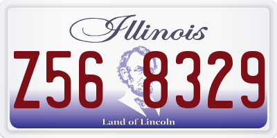 IL license plate Z568329