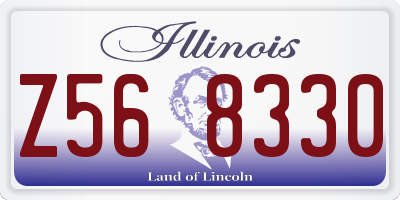IL license plate Z568330