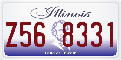 IL license plate Z568331
