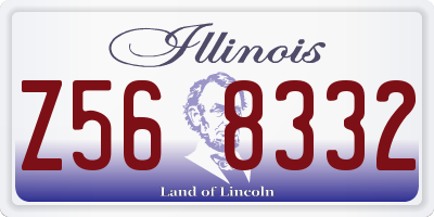 IL license plate Z568332