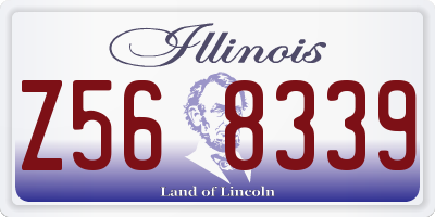 IL license plate Z568339