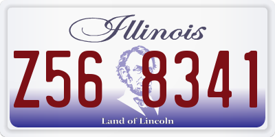 IL license plate Z568341