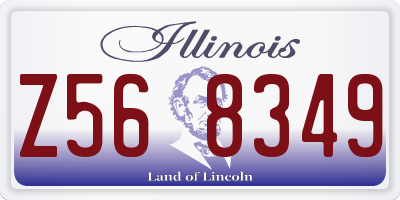 IL license plate Z568349