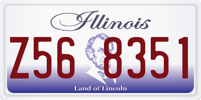 IL license plate Z568351