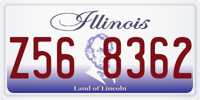 IL license plate Z568362