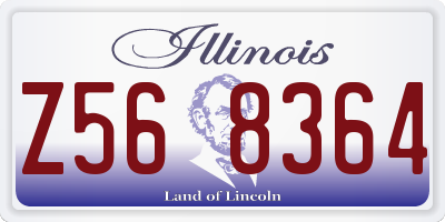 IL license plate Z568364