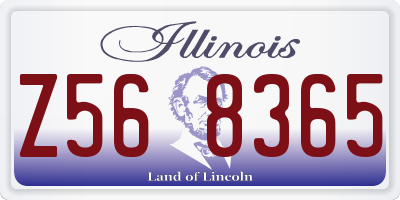 IL license plate Z568365