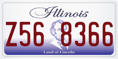 IL license plate Z568366