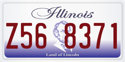 IL license plate Z568371