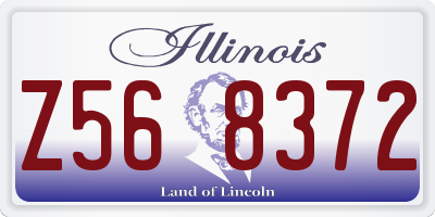 IL license plate Z568372