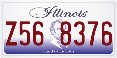 IL license plate Z568376