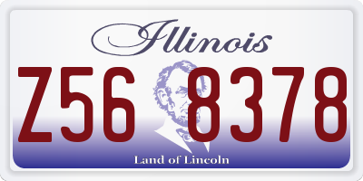 IL license plate Z568378