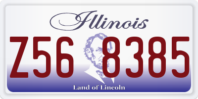 IL license plate Z568385