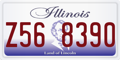 IL license plate Z568390