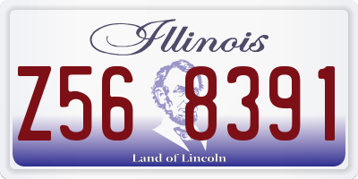 IL license plate Z568391