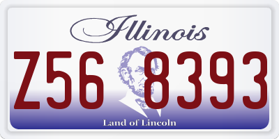 IL license plate Z568393