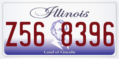 IL license plate Z568396