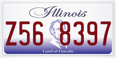 IL license plate Z568397