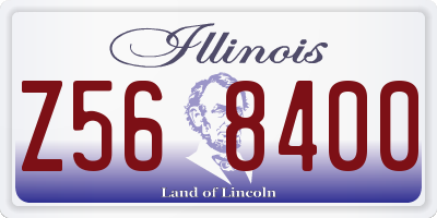 IL license plate Z568400
