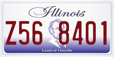 IL license plate Z568401