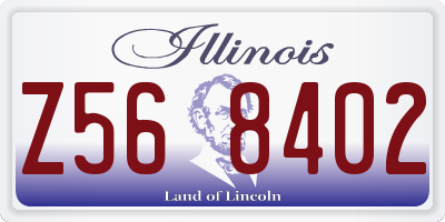 IL license plate Z568402