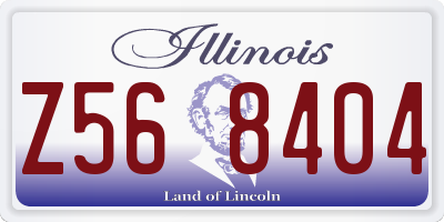 IL license plate Z568404
