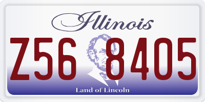 IL license plate Z568405