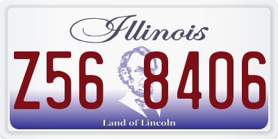 IL license plate Z568406