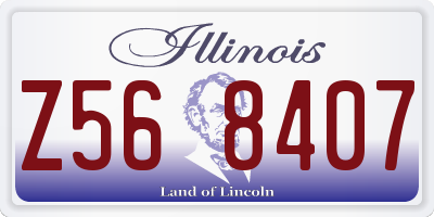 IL license plate Z568407