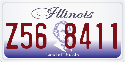 IL license plate Z568411