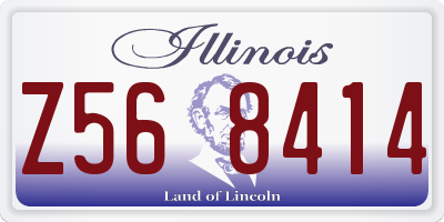 IL license plate Z568414
