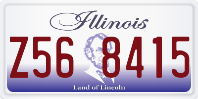 IL license plate Z568415