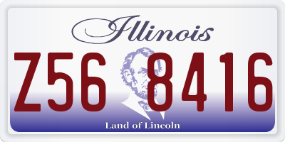 IL license plate Z568416