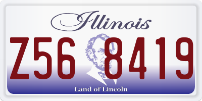 IL license plate Z568419
