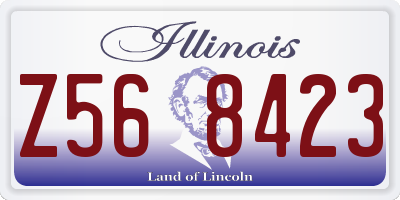 IL license plate Z568423