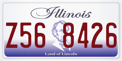 IL license plate Z568426