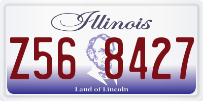 IL license plate Z568427