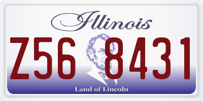 IL license plate Z568431