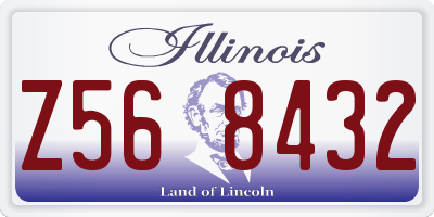 IL license plate Z568432