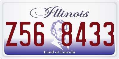IL license plate Z568433