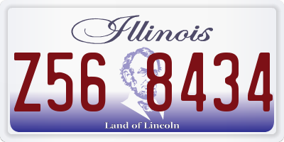 IL license plate Z568434