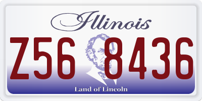 IL license plate Z568436