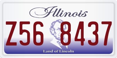 IL license plate Z568437