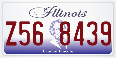 IL license plate Z568439