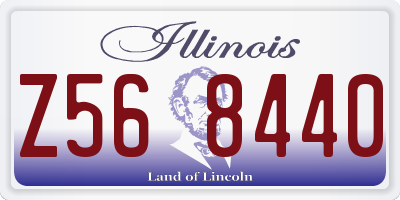 IL license plate Z568440