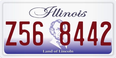 IL license plate Z568442