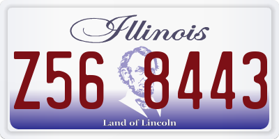 IL license plate Z568443