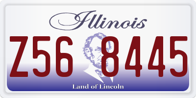 IL license plate Z568445