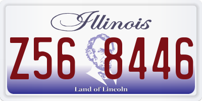 IL license plate Z568446