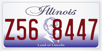 IL license plate Z568447